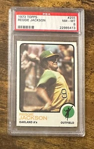 1973 Topps #255 Reggie Jackson PSA 8 #S5065 - Picture 1 of 2