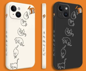 Canned Cats Pet Chat Soft Coque Cover Case For Iphone 15 Pro Max 14 13 12 11 - Photo 1 sur 5