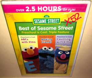 Best of Sesame Street DVD Preschool Triple Feature Elmo Cookie Monster Grover - Picture 1 of 3