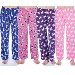 Niñas Pantalones de Lanza Salón Niños Pijama Parte inferior Niños Cálido Invierno PJs - Imagen 1 de 5