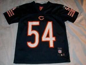 Brian Urlacher 54 Chicago Bears NFL Football Reebok Jersey Boy's Small 8 used