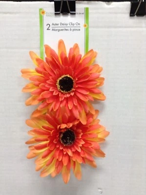 2 Diadema Floral Jardín Tela Primavera Bebé Clip de Pelo Luau Corona Accesorios Foto 1 de 2