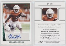 2021 Leaf Memories 1990 Base Green Spectrum /35 Keilan Robinson #BA-KR1 Auto