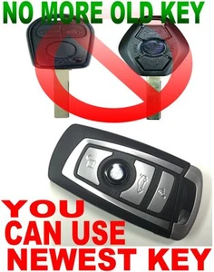 SMART KEY STYLE REMOTE FOR BMW "VIRGIN" CHIP NEVER BEEN CODED TRANSPONDER FOB E6 - Picture 1 of 5