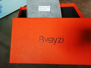 BVEYZI Black Leather Coin /Banknote/Card Purse New in Box - Picture 1 of 4