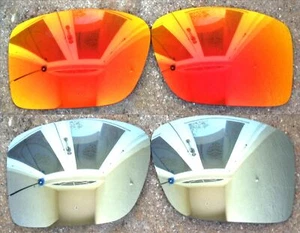 Galaxy Ersatzgläser Für Oakley Double Edge OO9380 Polarisiert Rot / Titan - Picture 1 of 7