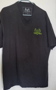 Buck Wear Men's 2XL Bw Logo Deep Green Forest Cover Black Hunting Deer T-Shirt - Picture 1 of 4