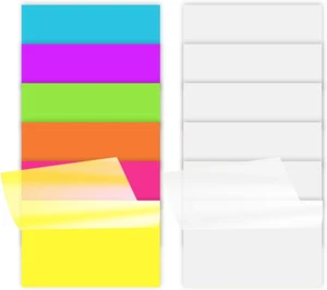 600 Sheets Transparent Sticky Notes, 3 X 2 Inch (Horizontal Version) Clear Self- - Picture 1 of 7