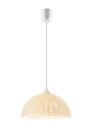Pendelleuchte Retro Design Gelb Besteck Motiv Ø30cm Glas Lampe Küche Esszimmer