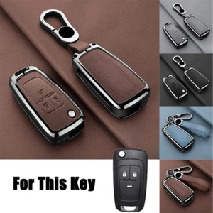 Zinc Alloy Leather Car Key Case Cover For Chevrolet Impala Camaro Equinox Cruze - Picture 1 of 21