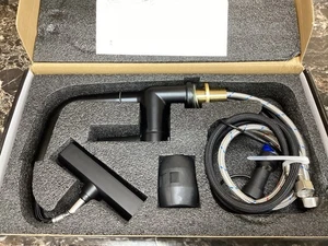 Rubinetto lavabo a cascata con display digitale della temperatura (nero) - Foto 1 di 3