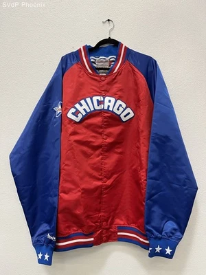 NWT Vintage Mitchell & Ness Mens Red 1988 NBA All-Star Game Satin Jacket Sz 2XLT - Image 1 of 2