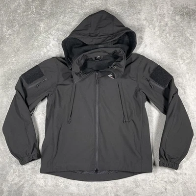 Rothco Jacket Mens Large Black Special Ops Tactical Soft Shell Hooded Spartan - Image 1 of 4