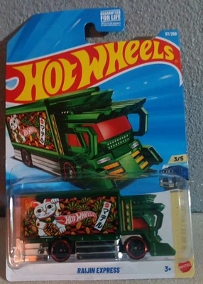 Hot Wheels 2026 Case B RAIJIN EXPRESS Lucky Cat Green - Image 1 of 3
