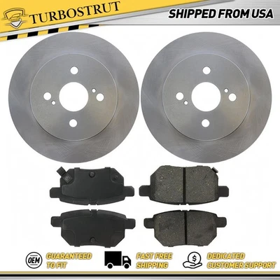 Kit de pastillas de freno rotores de freno traseros OE para Toyota Yaris 2012-2018 1,5 L Foto 1 de 2