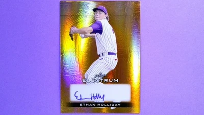 2024 Leaf Electrum- Ethan Holliday Bronze refractor auto /99 #BA-EH1 - Image 1 of 2