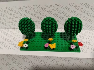 LEGO BLOCKS PEOPLE TREES AND FLOWERS SCENERY - Picture 1 of 6