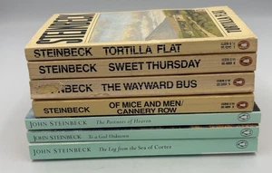 John Steinbeck Vintage Paperback Book Lot of 7 Penguin Paperbacks - Imagen 1 de 13