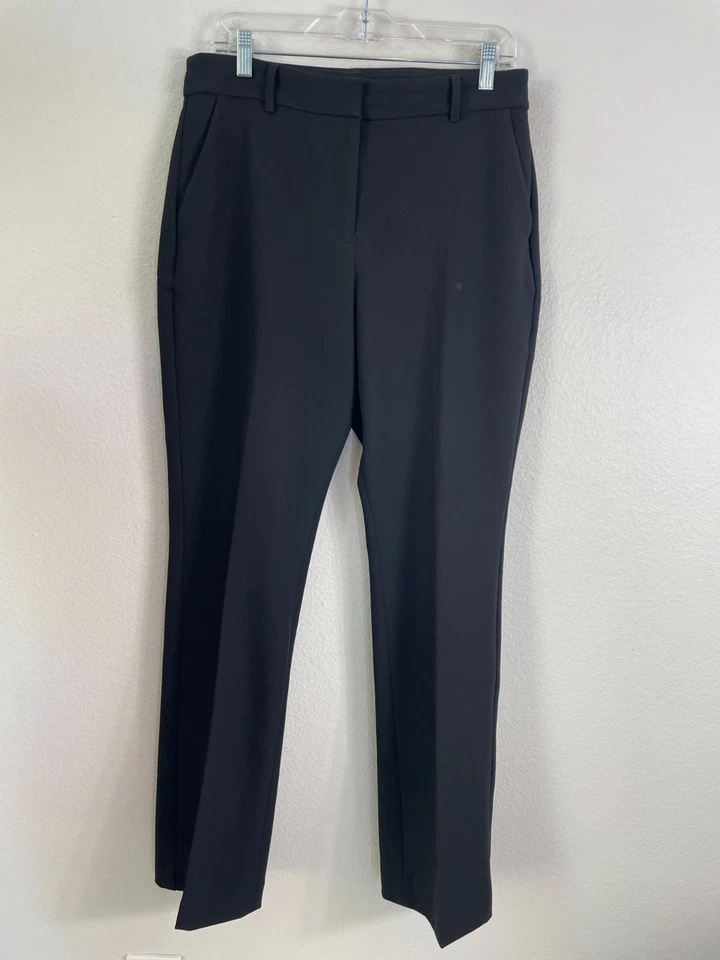 Express Mujer 10 Editor Bota Tiro Medio Negro Vestido Pantalones Carrera Negocios Trabajo Foto 1 de 4