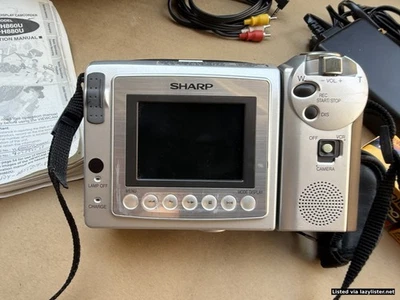 Sharp Viewcam VL-H860U Camcorder w/ Bag, Power Adapter, Cables & New Kodak Film - Image 1 of 3