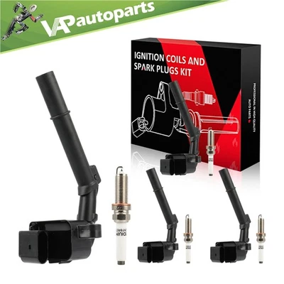 4 bobinas de encendido y bujía para Mercedes-Benz GLA200 2014-2016 1,6 L L4 Foto 1 de 4