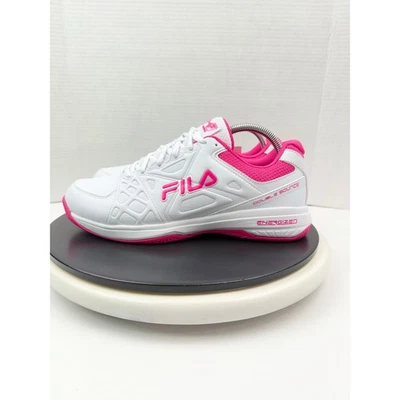 Fila Double Bounce 3 Pickleball Womens Sz 9.5 Pink White Sneakers Athletic Shoes - Image 1 of 4