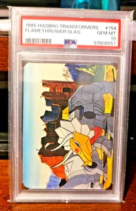 1985  Hasbro Transformers  #154   Flamethrower Slag     psa 10 - Picture 1 of 2