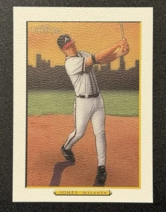 Chipper Jones 2005 Topps Turkey Red Parallel White SP #40 Atlanta Braves HOF - Picture 1 of 2