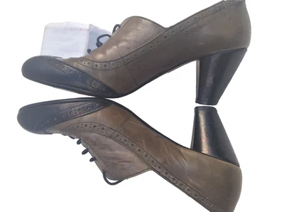 Zapatos de Corte JONES Mujer 7UK 40EU Cuero Negro Caqui Ropa de Trabajo Cómodos Inteligentes Foto 1 de 4