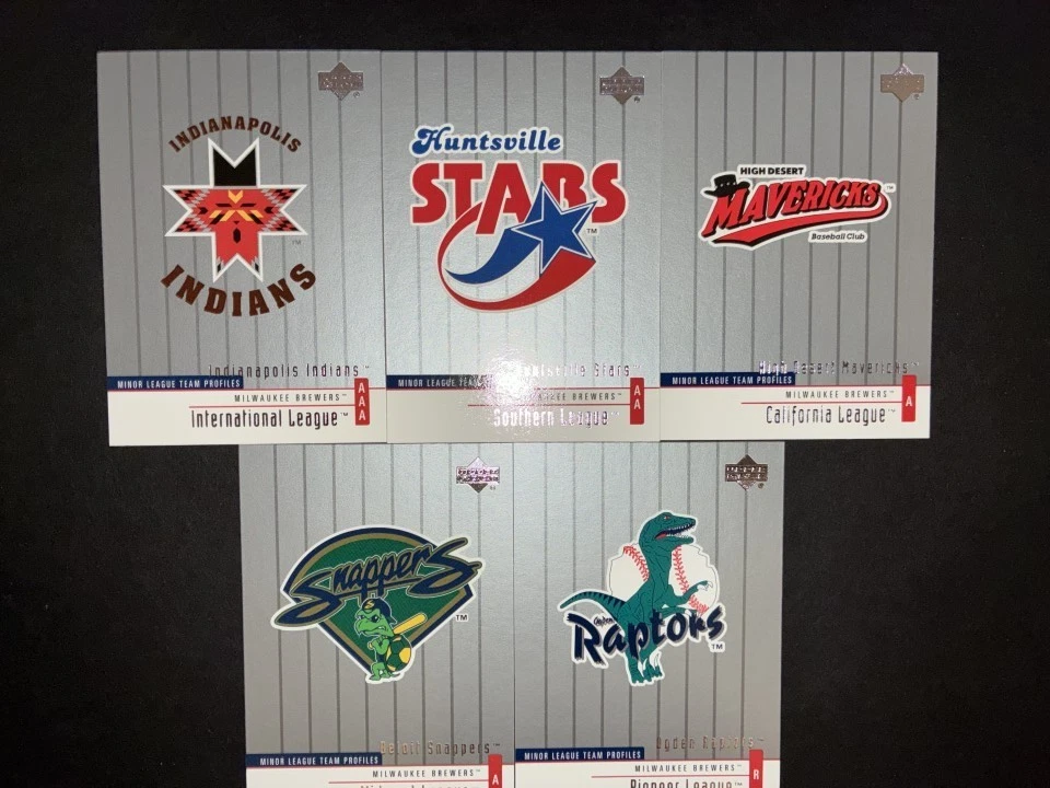 MILWAUKEE BREWERS 2002 UPPER DECK MINOR LEAGUE TEAM PROFILE LOGO CARDS - Image 1 of 1