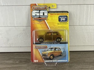 Matchbox 60th Anniversary Austin Mini Cooper S Gold w/ Storage Box Sealed - Picture 1 of 3