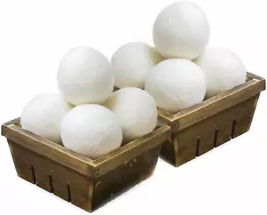 Bolas secadoras de lana SnugPad suavizante de tela natural 100% orgánico, paquete de 8 - Imagen 1 de 4