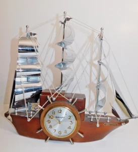 Vintage MCM Mastercrafters Yankee Clipper Ship Clock-Needs rewiring - Picture 1 of 11