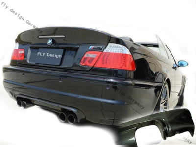 passend für BMW e46 csl, cabrio coupe Carbon Carbon heck diffusor schürze heckan - Bild 1 von 4