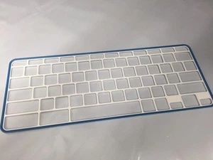Marco de teclado original HP Chromebook 11 3BG0225 blanco/azul - Imagen 1 de 3