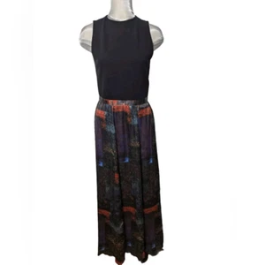 Alice and Olivia Silk Maxi Black Dress Gown Size 4 - Picture 1 of 6