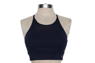 Sujetador deportivo Saucony azul marino espalda deportiva perforada mediano Foto 1 de 4