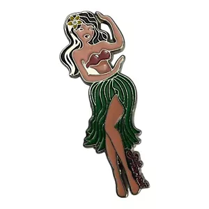 Vintage Hula Girl Dancing Hawaii Magnet 2.5 Inch - Picture 1 of 4