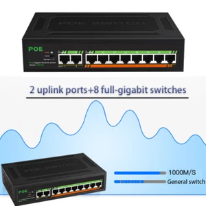 RJ45 switch Gigabit POE switch VLAN Ethernet Network Switch Internet Splitter - Picture 1 of 6