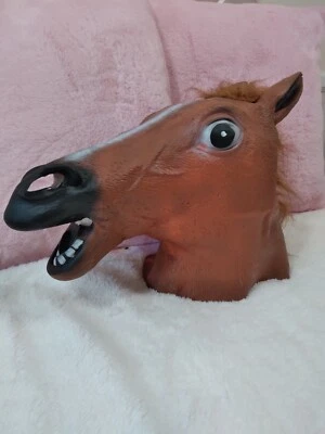 Horse Full Head Mask Halloween Party Animal Costume Prop Costume - Image 1 of 4