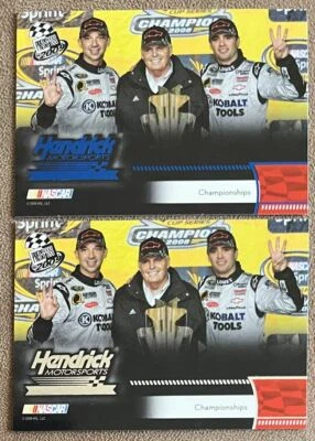2009 Press Pass Hendrick Lot w/ Blue Foil Championships - Jimmie Johnson #193 - Image 1 of 2