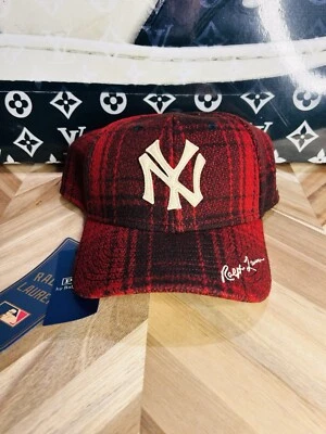 Polo Ralph Lauren X New York Yankees New Era Fitted Hat Large 7 3/8 - 7 1/2 Rare - Image 1 of 4