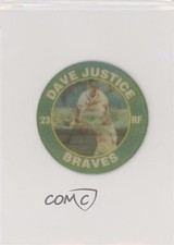 1991 Slurpee Super Star Sports Coins Florida Region Blue Back David Justice Dave