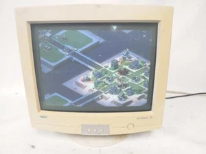 Vintage Gaming NEC AccuSync N703 16" CRT VGA Computer Monitor 2001 - Picture 1 of 7