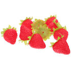  10 Pcs Strawberry Decorations Artificial Household Ornaments