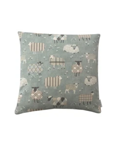 Baa Baa Sheep Aqua Duck egg Cubiertas de cojín  - Imagen 1 de 1