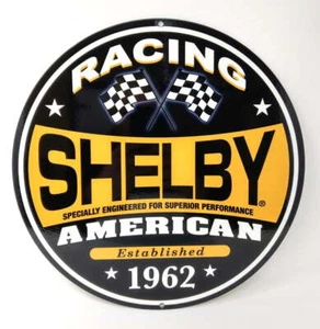 Shelby American Racing Metal Art Wall Sign - 12x12 (Small) - Picture 1 of 7