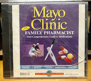 Mayo Clinic Family Pharmacist CD (Windows 3.1 & 95) NEW SEALED (READ!)