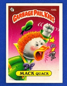1986 Topps Garbage Pail Kids Serie 3 # 106b Mack Quack - Bild 1 von 2