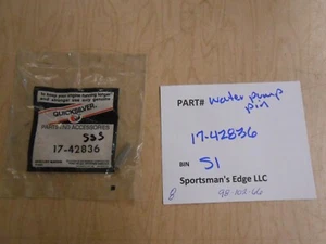 17-42836 Mercury Quicksilver NOS water pump pin  S1 - Picture 1 of 2